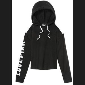 PINK CROP HOODIE BRAND NEW